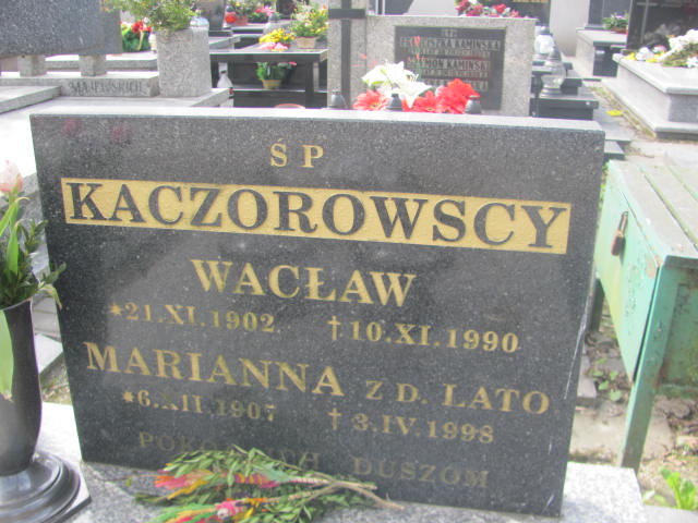 Wacław Kaczorowski 1902 Lublin ewangelicki - Grobonet - Wyszukiwarka osób pochowanych