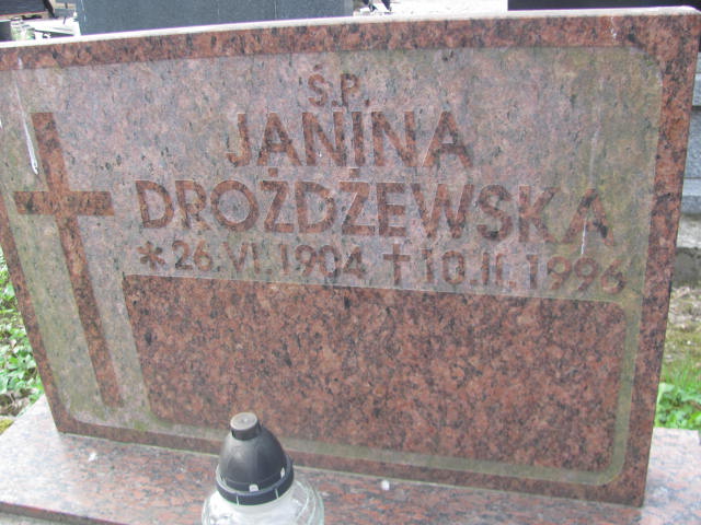 Janina Anna Drożdżewska  1904 Lublin ewangelicki - Grobonet - Wyszukiwarka osób pochowanych