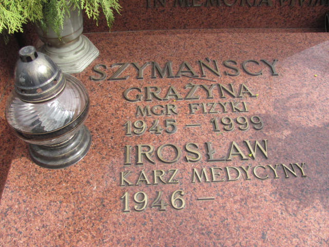 Irosław Szymański  1946 Lublin ewangelicki - Grobonet - Wyszukiwarka osób pochowanych